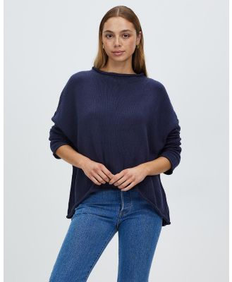 White By FTL - Rilee Sweater - Jumpers & Cardigans (Navy ) Rilee Sweater