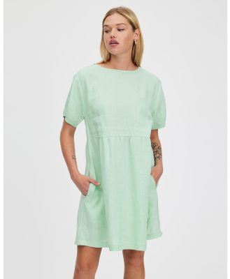 White By FTL - Zavi Linen Dress - Dresses (Sea Green) Zavi Linen Dress