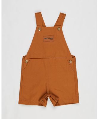 Wild Island - The Wildling Overalls Shorts   Babies - Jumpsuits & Playsuits (Amber) The Wildling Overalls Shorts - Babies
