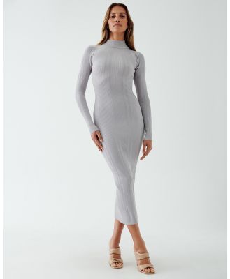 Willa - Avery Knit Dress - Bodycon Dresses (Light Grey) Avery Knit Dress