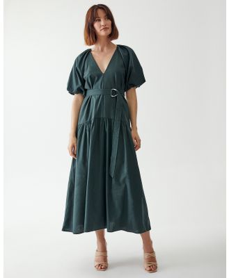 Willa - Flute Midi Dress - Dresses (Emerald) Flute Midi Dress