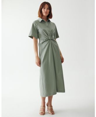 Willa - Staple Knot Dress - Dresses (Sage Green) Staple Knot Dress