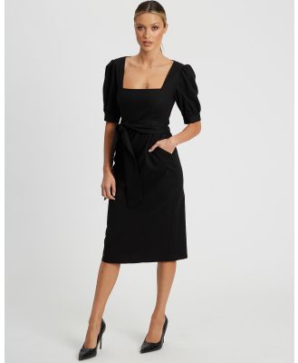 Willa - Tiana Midi Dress - Dresses (Black) Tiana Midi Dress