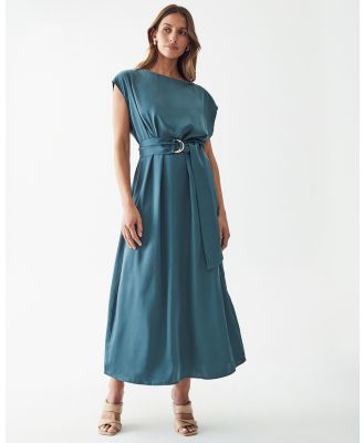 Willa - Yana Midi Dress - Dresses (Petrol Blue) Yana Midi Dress