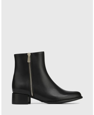 Wittner - Brin Leather Ankle Boots - Boots (Black) Brin Leather Ankle Boots
