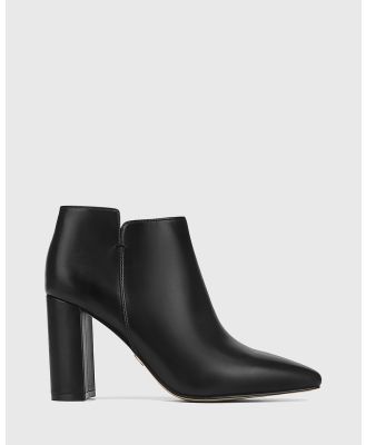 Wittner - Helenna Leather Block Heel Ankle Boots - Boots (Black) Helenna Leather Block Heel Ankle Boots