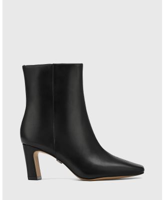 Wittner - Lyon Leather Block Heel Ankle Boots - Boots (Black) Lyon Leather Block Heel Ankle Boots