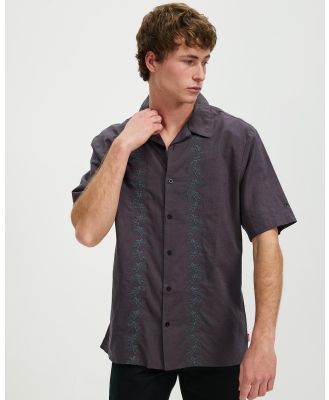 Worship - Cherub Chain Bowling Shirt - Casual shirts (Worn Black) Cherub Chain Bowling Shirt