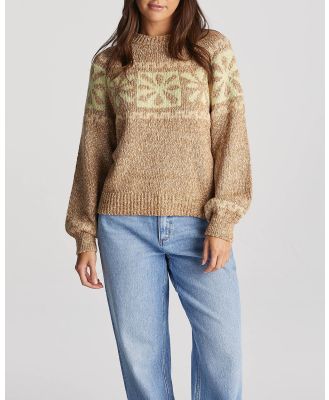 Wrangler - Daisy Chain Knit Sweater - Hoodies (GREEN) Daisy Chain Knit Sweater