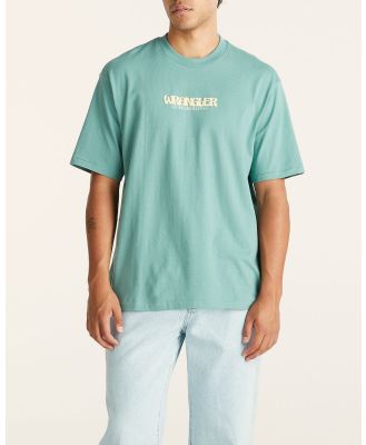 Wrangler - Dragon Fly Slacker Tee - T-Shirts & Singlets (BLUE) Dragon Fly Slacker Tee