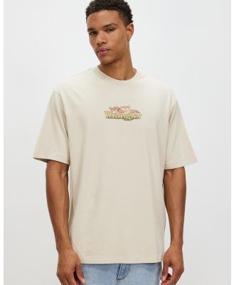 Wrangler - Mushroom Slacker Tee - T-Shirts & Singlets (Silver Lining) Mushroom Slacker Tee