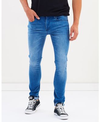 Wrangler - Strangler Jeans - Slim (Twist Blue) Strangler Jeans