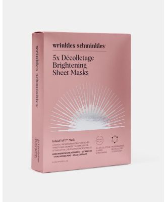 Wrinkles Schminkles - InfuseFast Decolletage Sheet Mask   5 Pack - Skincare (N/A) InfuseFast Decolletage Sheet Mask - 5-Pack