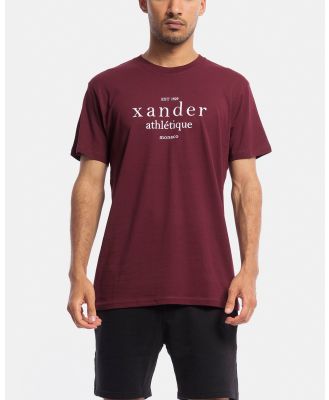 Xander - Athletique Tee - Short Sleeve T-Shirts (Oxblood) Athletique Tee