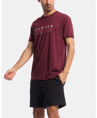 Xander - Bande Tee - Short Sleeve T-Shirts (Oxblood) Bande Tee