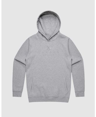 Xander - Monarch Mono Embroidery Hoodie   Youth - Hoodies (Marle Grey) Monarch Mono Embroidery Hoodie - Youth