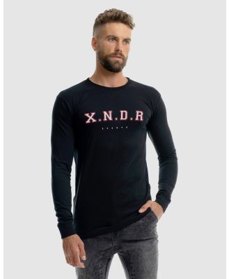 Xander - Varsity Long Sleeve Tee - Long Sleeve T-Shirts (Black) Varsity Long Sleeve Tee