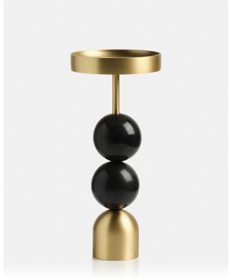 XRJ Celebrations - Arc Brass Candlestick Black Medium - Home (Gold) Arc Brass Candlestick Black