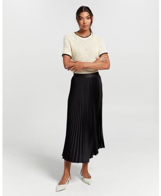Y.A.S - Celine Plisse Skirt - Tops (Black) Celine Plisse Skirt