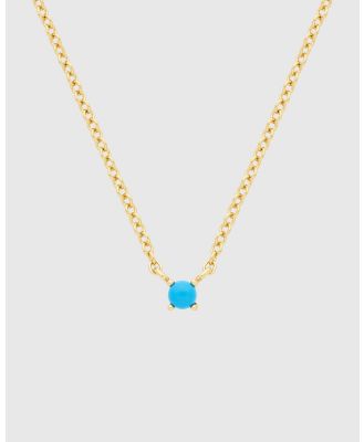 YCL Jewels - Birthstone Necklace   December - Jewellery (14k Gold Vermeil) Birthstone Necklace - December