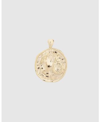 YCL Jewels - Large Zodiac II Pendant   Capricorn - Jewellery (14k Gold Vermeil) Large Zodiac II Pendant - Capricorn