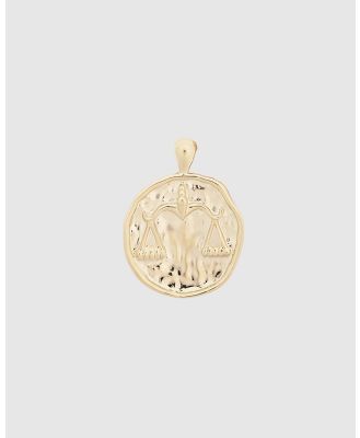 YCL Jewels - Large Zodiac II Pendant   Libra - Jewellery (14k Gold Vermeil) Large Zodiac II Pendant - Libra