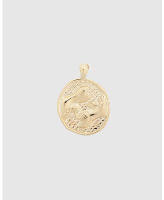 YCL Jewels - Large Zodiac II Pendant   Pisces - Jewellery (14k Gold Vermeil) Large Zodiac II Pendant - Pisces