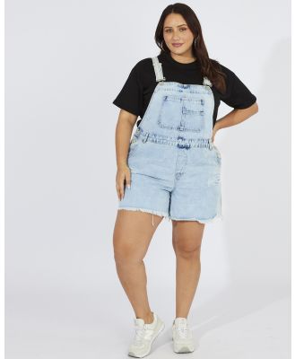 You & All - Denim Overall Distressed - Relaxed Jeans (Blue) Denim Overall Distressed