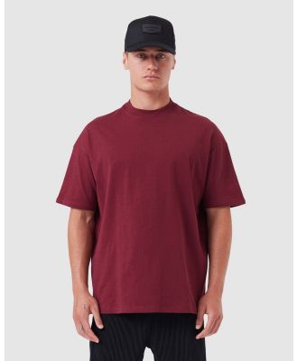 Zanerobe - Label Box + + Tee - Short Sleeve T-Shirts (Plum) Label Box + + Tee