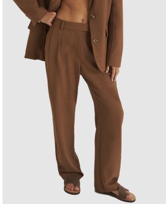 Zerafima - Dusk Tailored Pant - Suits & Blazers (brown) Dusk Tailored Pant
