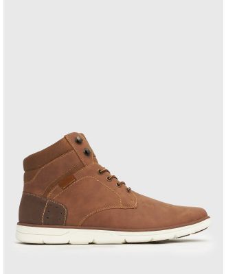 Zeroe - Alfred High Top Casual Boots - Sneakers (Brown) Alfred High Top Casual Boots