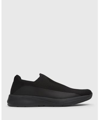 Zeroe - Braxton Slip on Sock Sneakers - Slip-On Sneakers (Black) Braxton Slip-on Sock Sneakers