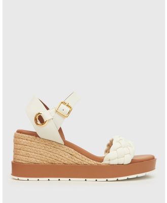 Zeroe - Didi Multi Stack Wedges - Casual Shoes (White) Didi Multi Stack Wedges
