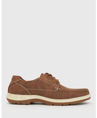 Zeroe - George Lace Up Boat Shoes - Casual Shoes (Brown) George Lace Up Boat Shoes