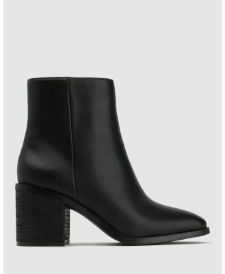 Zeroe - Gracie Square Toe Ankle Boots - Boots (Black) Gracie Square Toe Ankle Boots