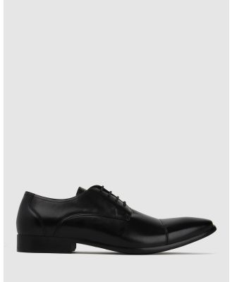 Zeroe - Peter Square Toe Dress Shoes - Dress Shoes (Black) Peter Square Toe Dress Shoes