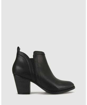 Zeroe - Wide Fit Fiona Ankle Boots - Heels (Black) Wide Fit Fiona Ankle Boots