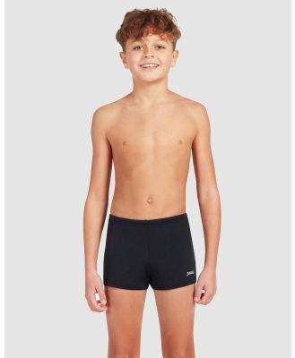 Zoggs - Cottesloe Hip Racer Shorts   Kids Teens - Swim Briefs (Black) Cottesloe Hip Racer Shorts - Kids-Teens