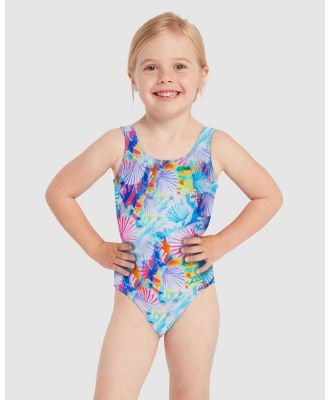 Zoggs - Crazy Clams Scoopback   Kids - One-Piece / Swimsuit (Crazy Clams Print) Crazy Clams Scoopback - Kids