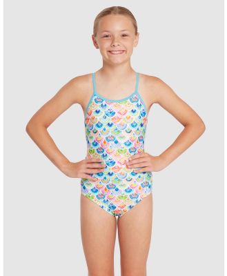 Zoggs - Sea Scale Yaroomba Floral One Piece   Kids Teens - One-Piece / Swimsuit (Sea Scale Print) Sea Scale Yaroomba Floral One-Piece - Kids-Teens