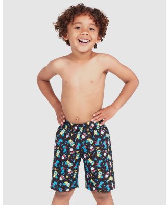 Zoggs - Watershorts   Kids - Swimwear (Rock Star Print) Watershorts - Kids