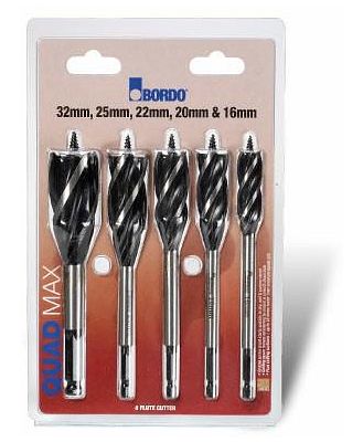 Bordo 2673-S2 - Wood Borer Set 5 Piece Quad Max