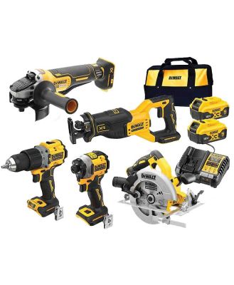 Dewalt DCZ550P2-XE - 18V Brushless 5 Piece Combo Kit (2 x 5.0Ah)