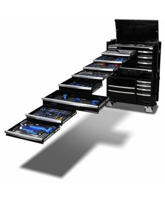 Kincrome K1958B - Contour Workshop Tool Kit - 545 Piece 17 Drawer 42 Black