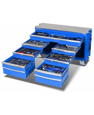 Kincrome K1968 - Contour Trolley Tool Kit - 454 Piece 60 12 Drawer - Blue