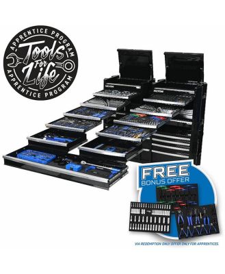 Kincrome P1824B - Contour Workshop Tool Kit - 729 Piece 22 Drawer Black