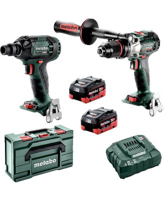 Metabo AU68202155 - 18V 2 Piece Brushless Drill/Wrench Combo Kit (2 x 5.5Ah)