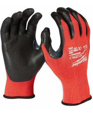 Milwaukee 48228932 - Nitrile Dipped Gloves Cut 3(C) - L