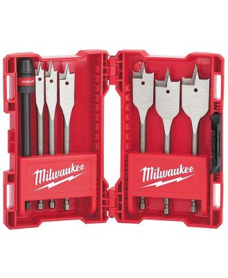 Milwaukee 48270147 - Timber Spade Bit Set - 7 Piece