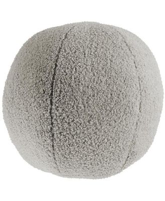 Dove Grey Boucle Ball Cushion